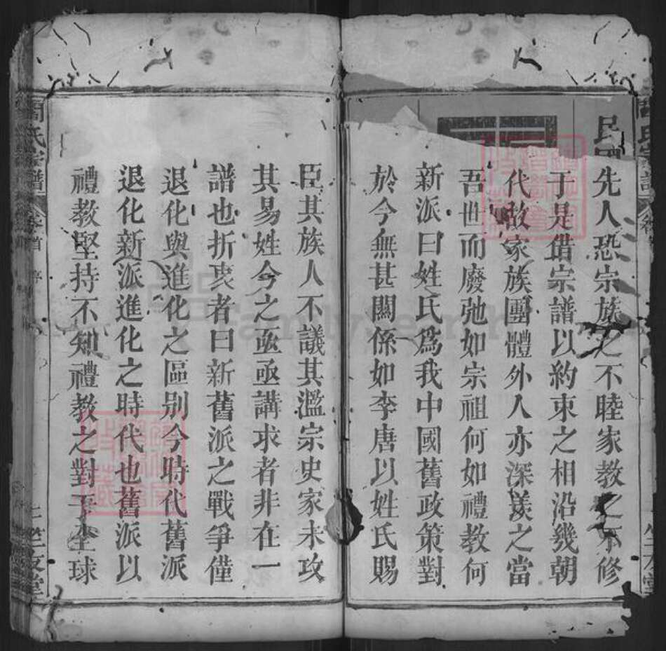 湖北省黄冈市罗田县河铺镇阎氏竺友堂族谱-阎氏宗谱.pdf电子版预览图2