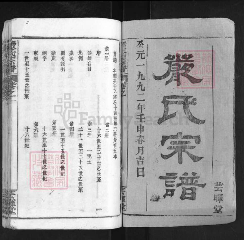 湖北省孝感市大悟县严氏芸晖堂族谱-严氏宗谱.pdf电子版预览图1