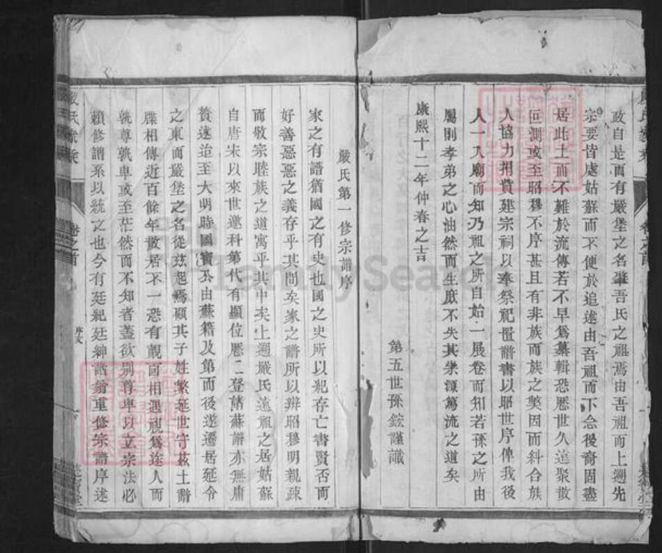 江苏省泰州市泰兴市新街镇严氏楚宝堂族谱-严氏家乘.pdf电子版预览图2