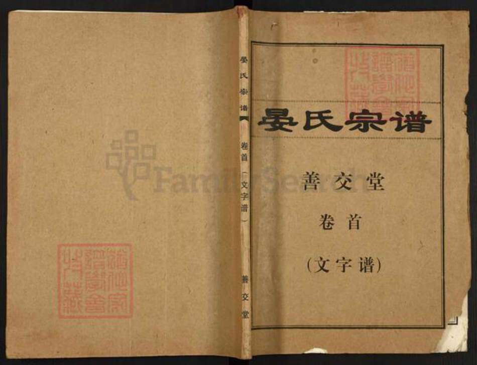 湖北省孝感市汉川市晏氏善交堂族谱-晏氏宗谱.pdf电子版缩略图