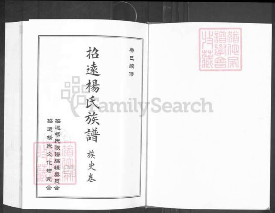 山东省烟台市招远市罗峰街道杨氏四知堂族谱-招远杨氏族谱.族史卷.pdf电子版预览图1