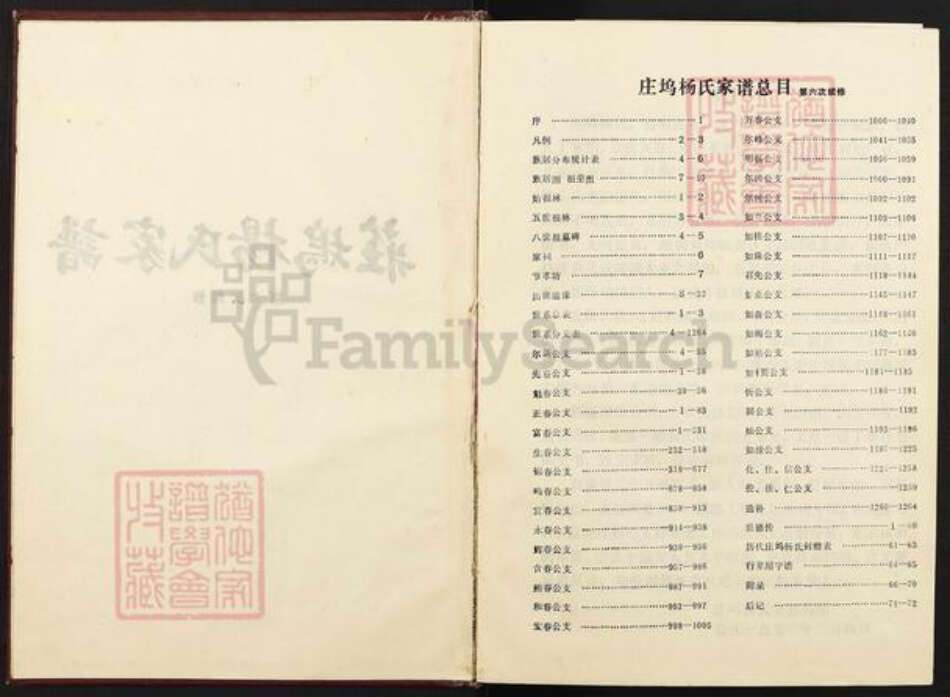 山东省临沂市兰陵县庄坞镇杨氏族谱-庄坞杨氏家谱.pdf电子版预览图1