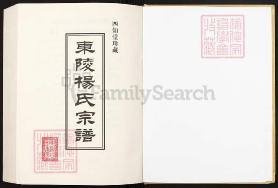 江苏省常州市溧阳市杨氏四知堂族谱-东陵杨氏宗谱.pdf电子版预览图1