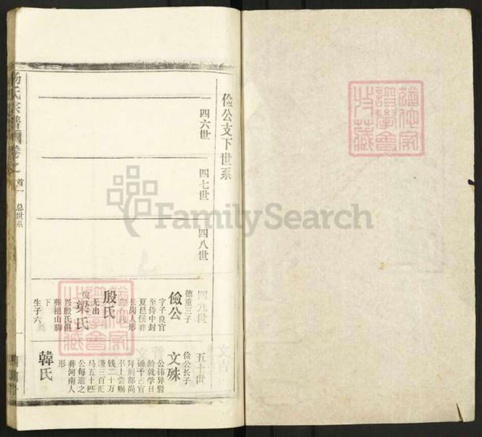 湖北省武汉市新洲区杨氏四知堂族谱-杨氏宗谱.pdf电子版预览图1