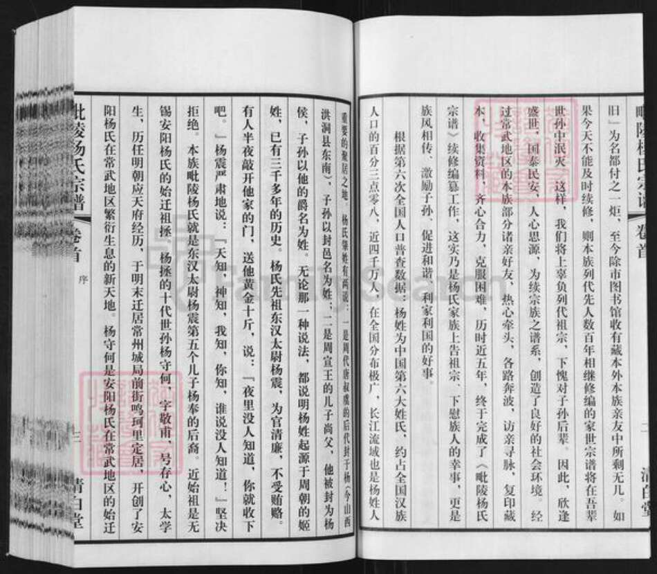 江苏省常州市天宁区杨氏清白堂族谱-毗陵杨氏宗谱.pdf电子版预览图3