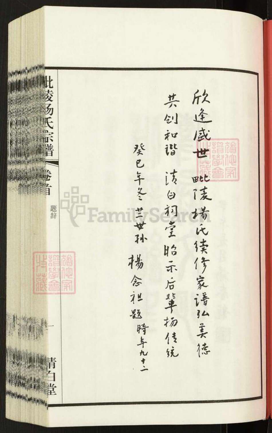 江苏省常州市天宁区天宁街道杨氏清白堂族谱-毗陵杨氏宗谱.pdf电子版预览图2