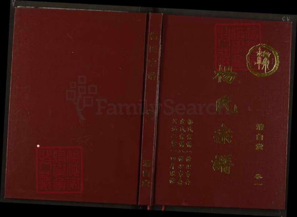 湖北省黄石市大冶市杨氏清白堂族谱-杨氏宗谱.pdf电子版缩略图