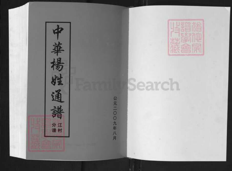 湖南省邵阳市新邵县杨氏族谱-中华杨姓通谱.江村分谱.pdf电子版预览图1