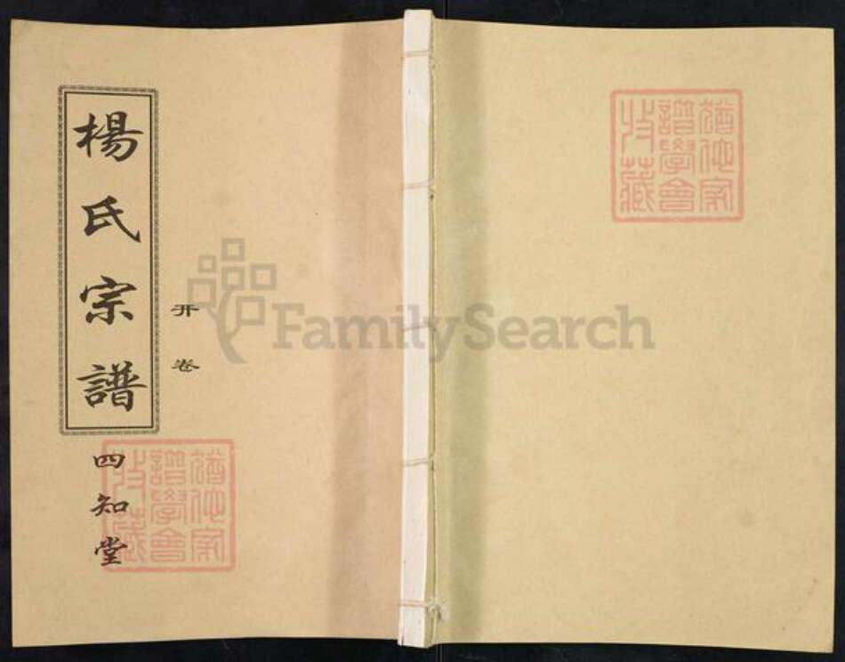 湖北省孝感市汉川市马口镇杨氏四知堂族谱-杨氏宗谱.pdf电子版缩略图