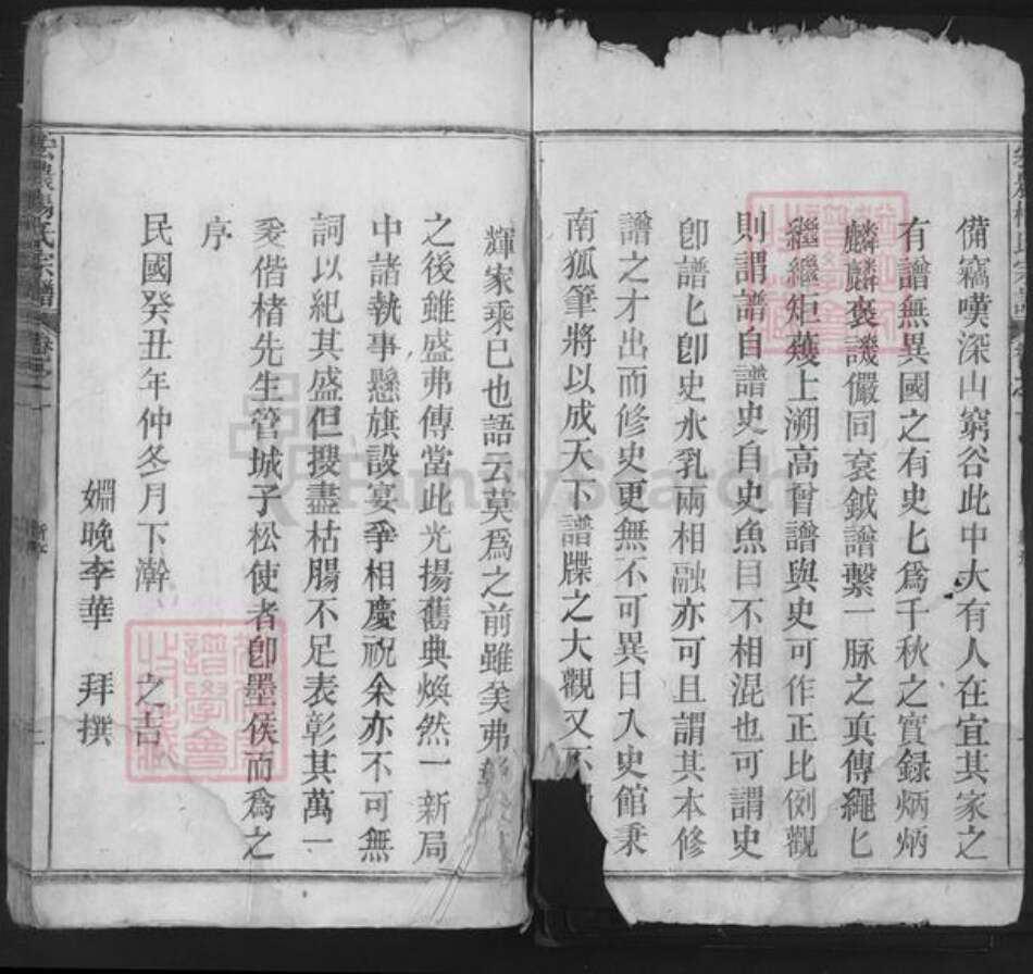 安徽省池州市东至县张溪镇杨氏族谱-宏农杨氏宗谱.pdf电子版预览图2