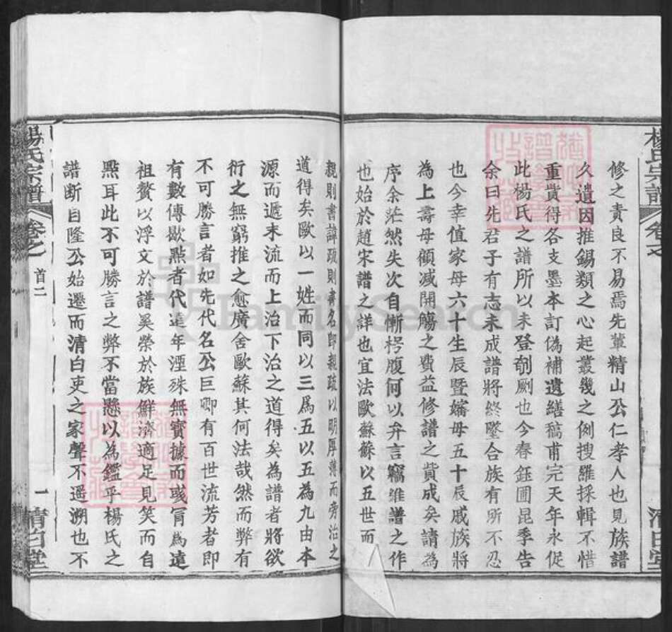 湖北省武汉市新洲区杨氏清白堂族谱-杨氏宗谱.pdf电子版预览图2