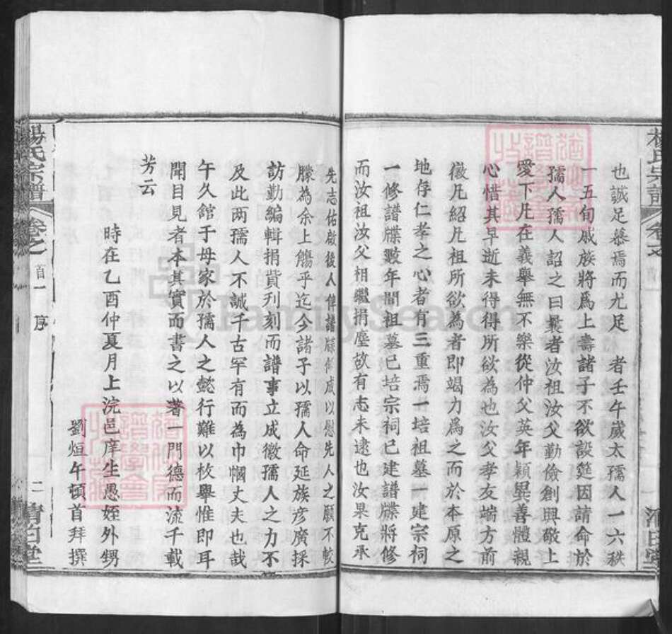 湖北省武汉市新洲区杨氏清白堂族谱-杨氏宗谱.pdf电子版预览图4