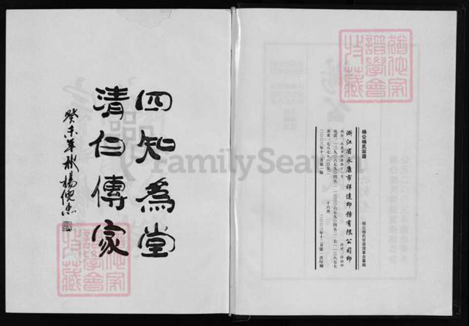 浙江省金华市永康市杨氏族谱-杨公杨氏宗谱 [4卷].pdf电子版预览图3