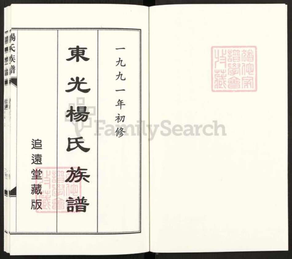 河北省沧州东光县大单镇杨氏族谱-东光杨氏族谱.pdf电子版预览图1