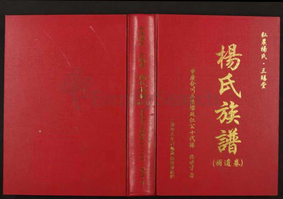 重庆市合川区三汇镇杨氏三鳝堂族谱-杨氏族谱(补遗卷).pdf电子版预览图1