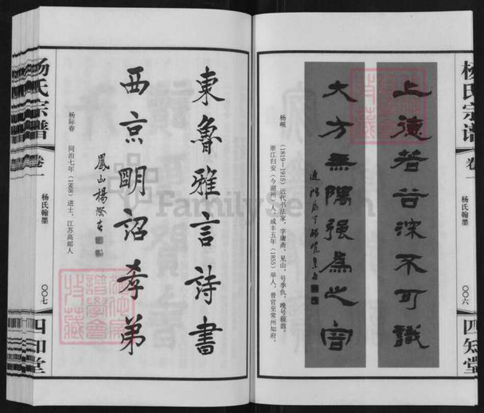 江苏省常州市武进县杨氏四知堂族谱-芳山杨氏宗谱.pdf电子版预览图4