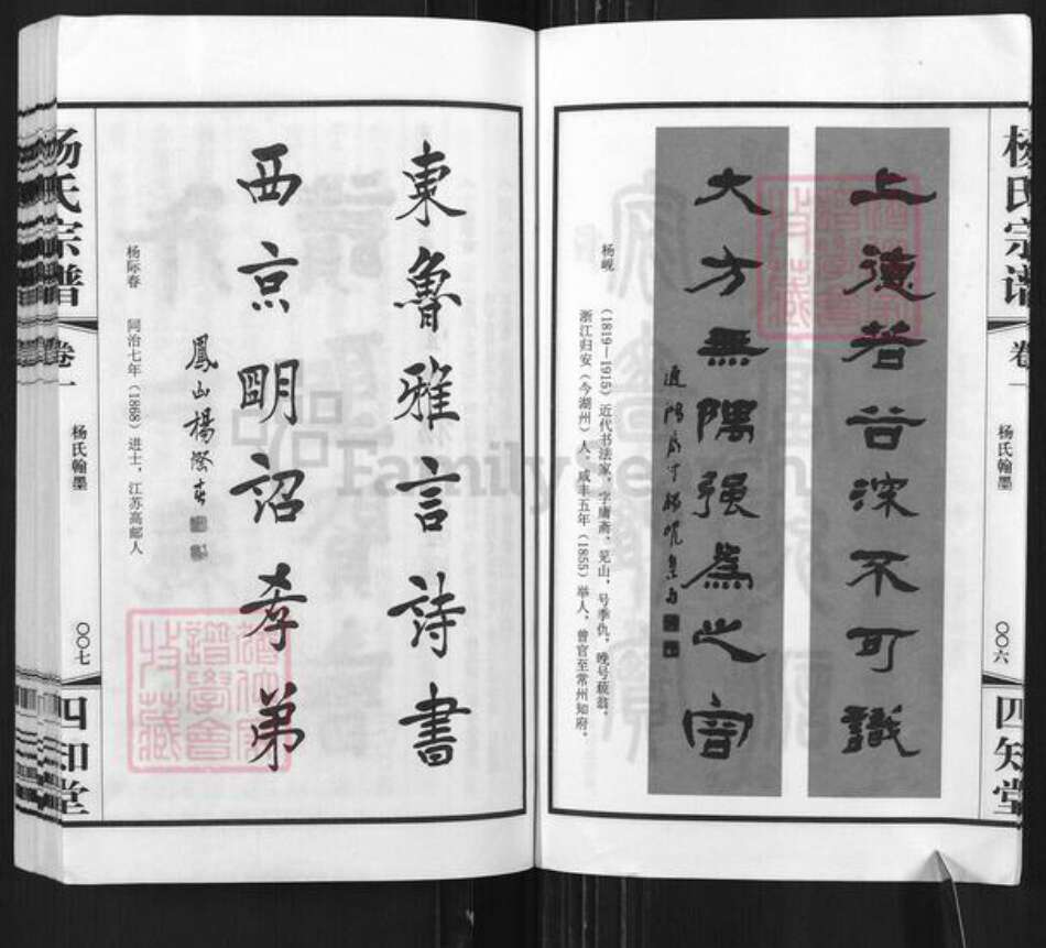 江苏省常州市武进县杨氏四知堂族谱-芳山杨氏宗谱.pdf电子版预览图4