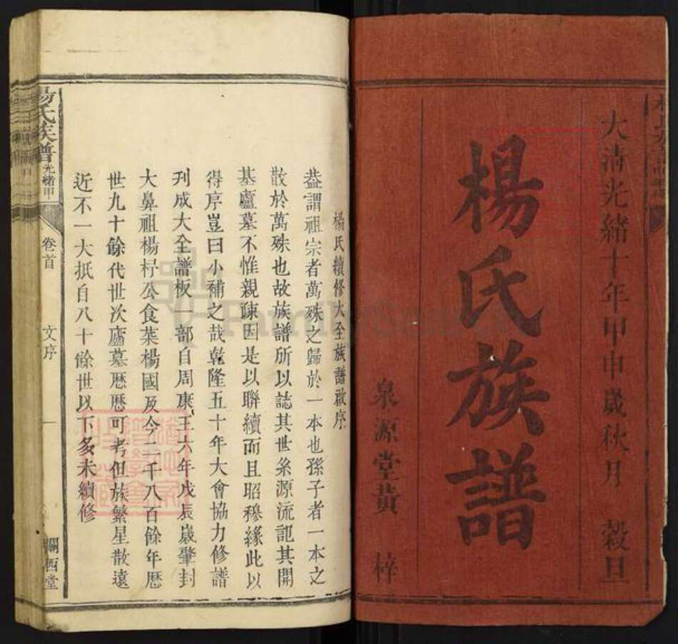 湖南省长沙市浏阳市沙市镇杨氏族谱-杨氏族谱[4卷首1卷].pdf电子版预览图1