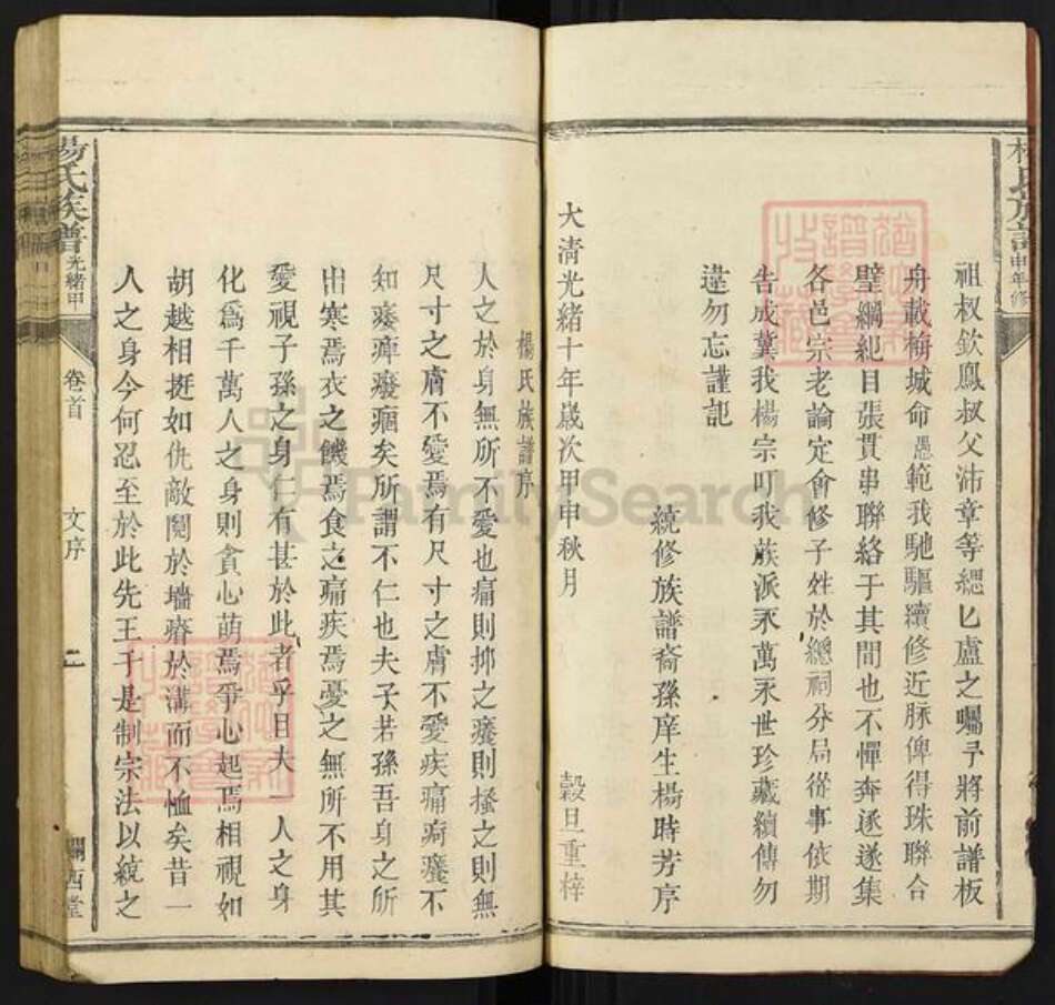 湖南省长沙市浏阳市沙市镇杨氏族谱-杨氏族谱[4卷首1卷].pdf电子版预览图2