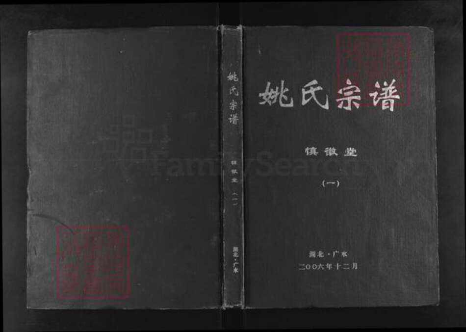 湖北省随州市广水市姚氏慎徽堂族谱-姚氏宗谱.pdf电子版缩略图
