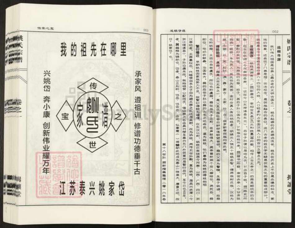 江苏省泰州市泰兴市姚王镇姚氏揖让堂族谱-姚氏宗谱.pdf电子版预览图4