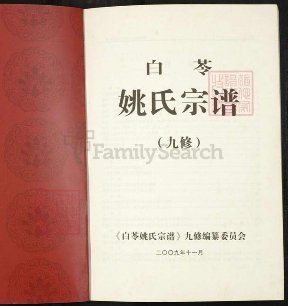 安徽省铜陵市枞阳县义津镇姚氏族谱-白苓姚氏宗谱(九修宗谱).pdf电子版预览图1