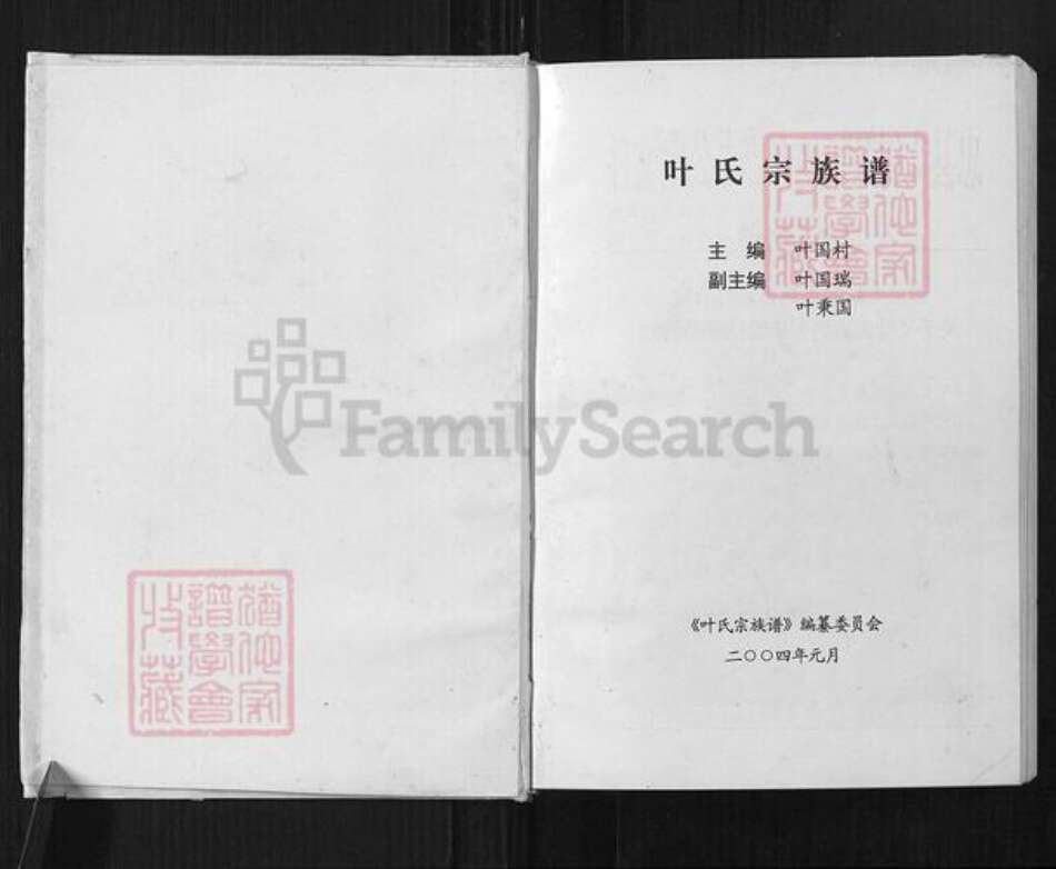 重庆市忠县永丰镇叶氏族谱-叶氏宗族谱.pdf电子版预览图1