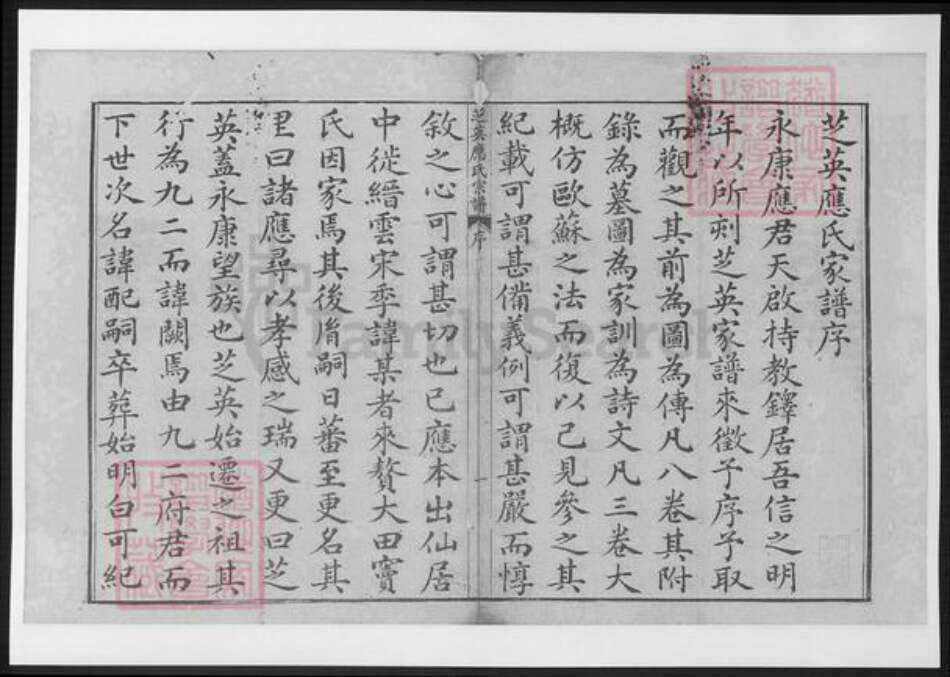 浙江省金华市永康市应氏族谱-芝英应氏宗谱.pdf电子版预览图2