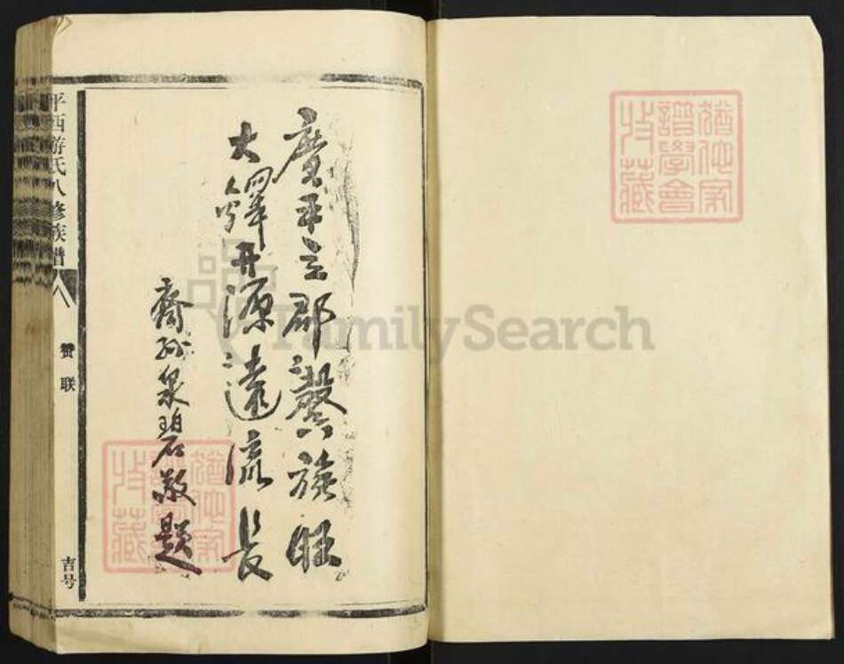 江西省抚州市东乡区江西省抚州市游氏立雪堂族谱-平西游氏八修族谱.pdf电子版预览图1