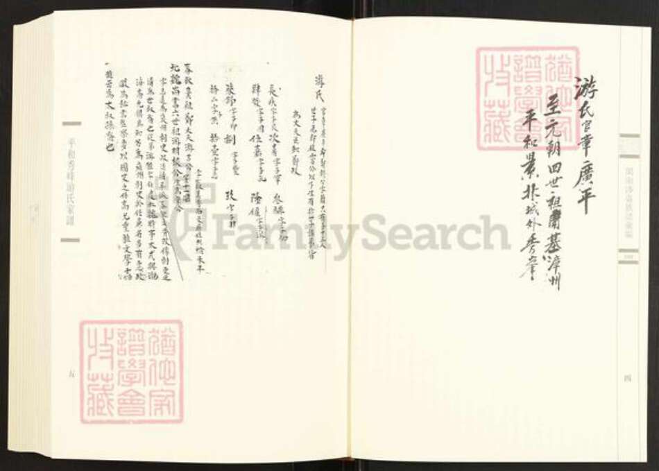 福建省漳州市平和县秀峰乡游氏族谱-闽南涉台族谱汇编.第100册.平和秀峰游氏家谱等.pdf电子版预览图4