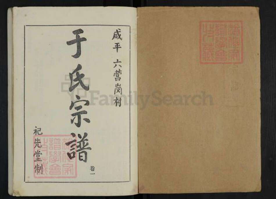 河南省开封市通许县长智镇于氏祀先堂族谱-于氏宗谱.pdf电子版预览图1