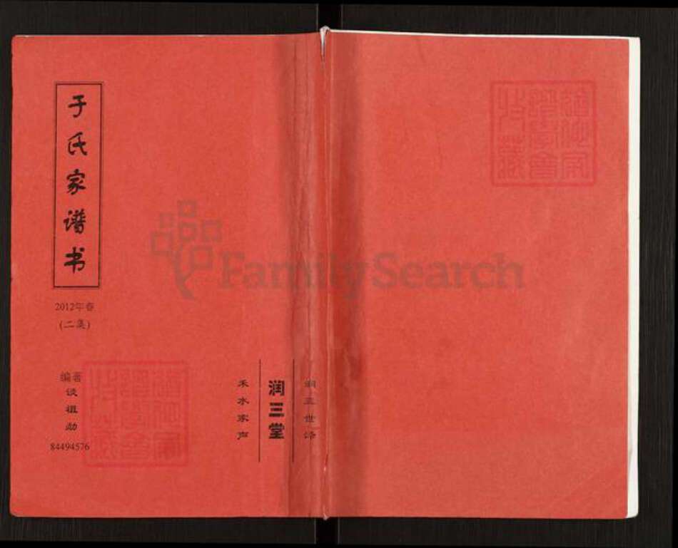 江苏省扬州市高邮市卸甲镇于氏润三堂族谱-于氏家谱书.pdf电子版缩略图