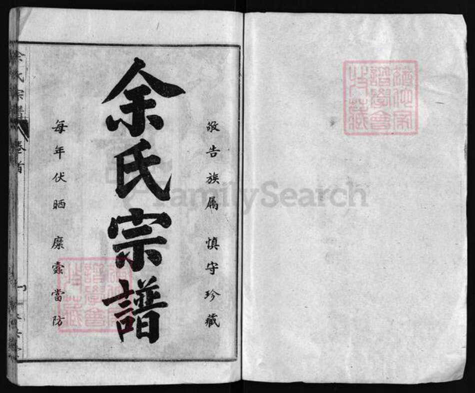 湖北省黄冈市余氏永兴堂族谱-余氏八修宗谱 [10卷,含首1卷].pdf电子版预览图2