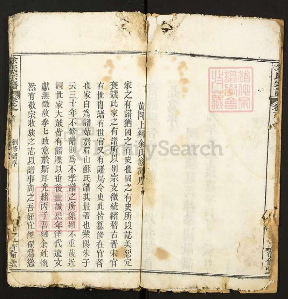 湖北省武汉市新洲区凤凰镇余氏清伦堂族谱-余氏宗谱.pdf电子版预览图5