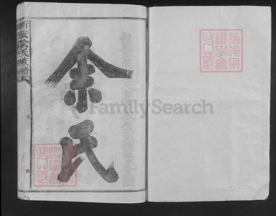 江西省宜春市靖安县仁首镇余氏敦睦堂族谱-新安余氏族谱.pdf电子版预览图1