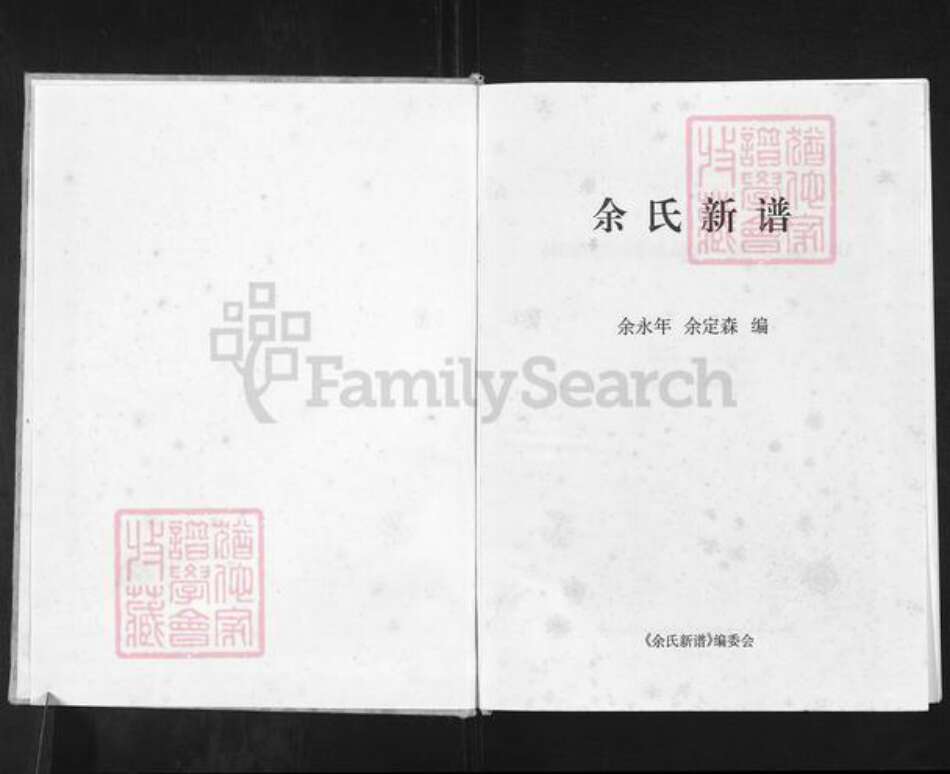 重庆市万州余氏族谱-余氏新谱.pdf电子版预览图1