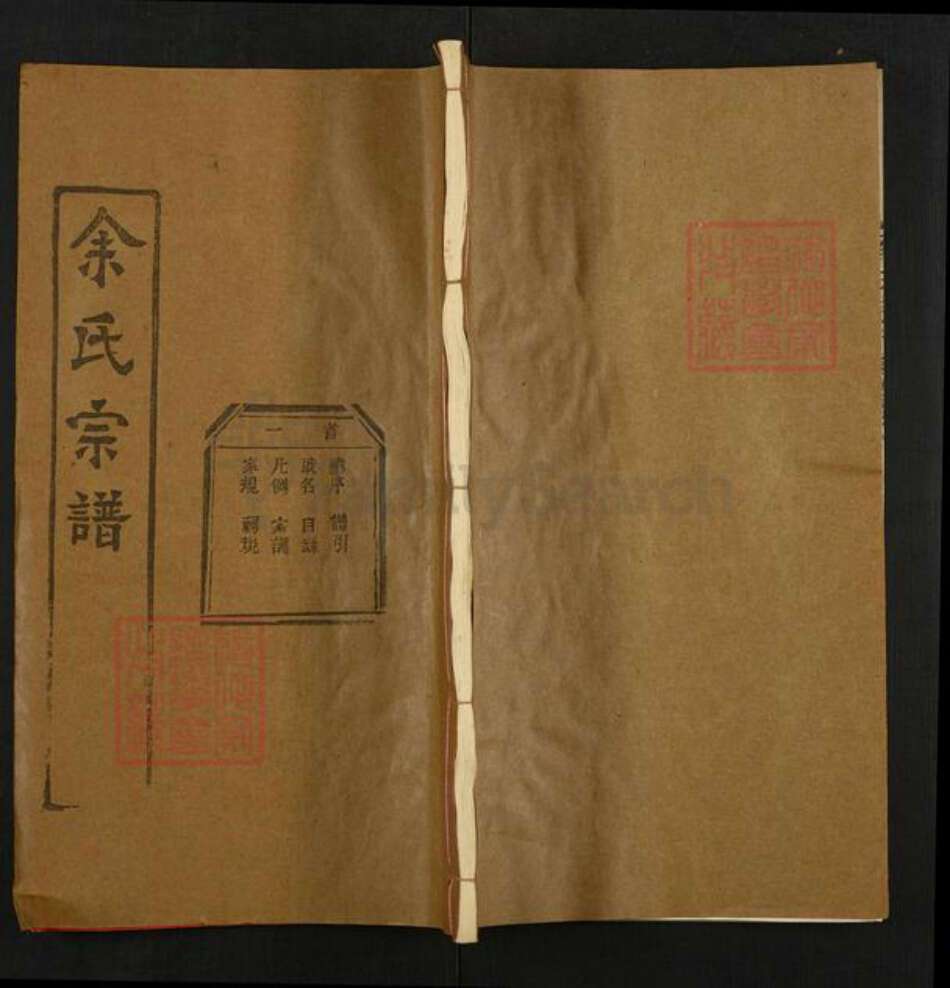 湖北省黄冈市浠水县巴河镇余氏四谏堂族谱-余氏宗谱.pdf电子版缩略图