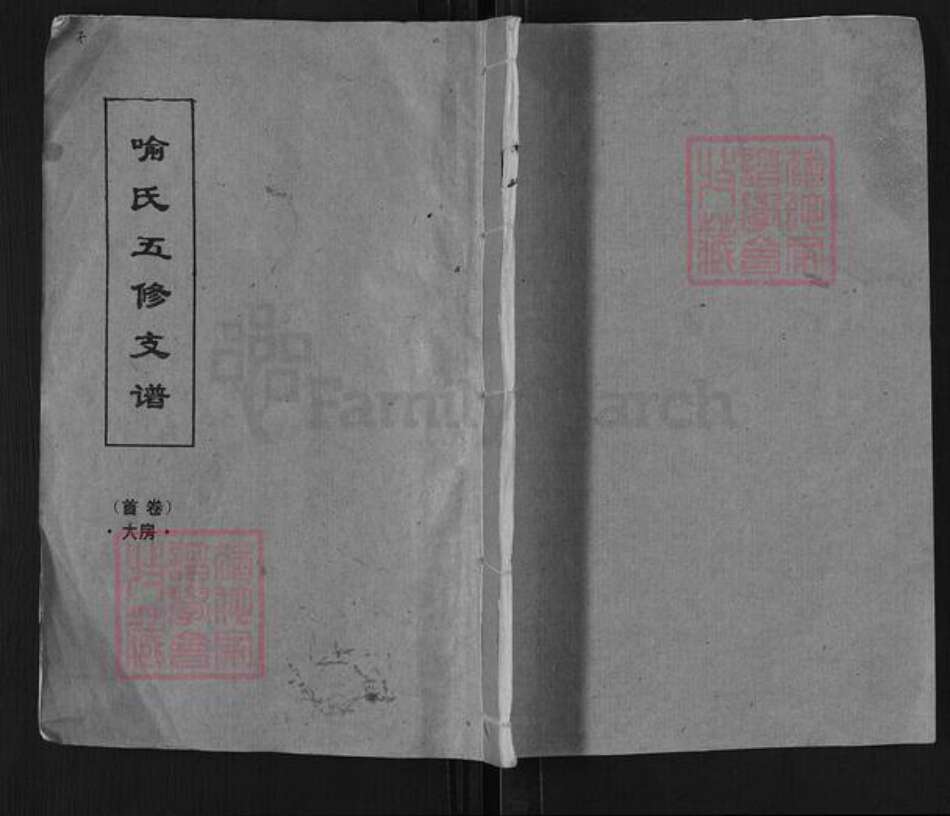 湖南省长沙市宁乡市喻氏族谱-喻氏五修支谱.pdf电子版缩略图