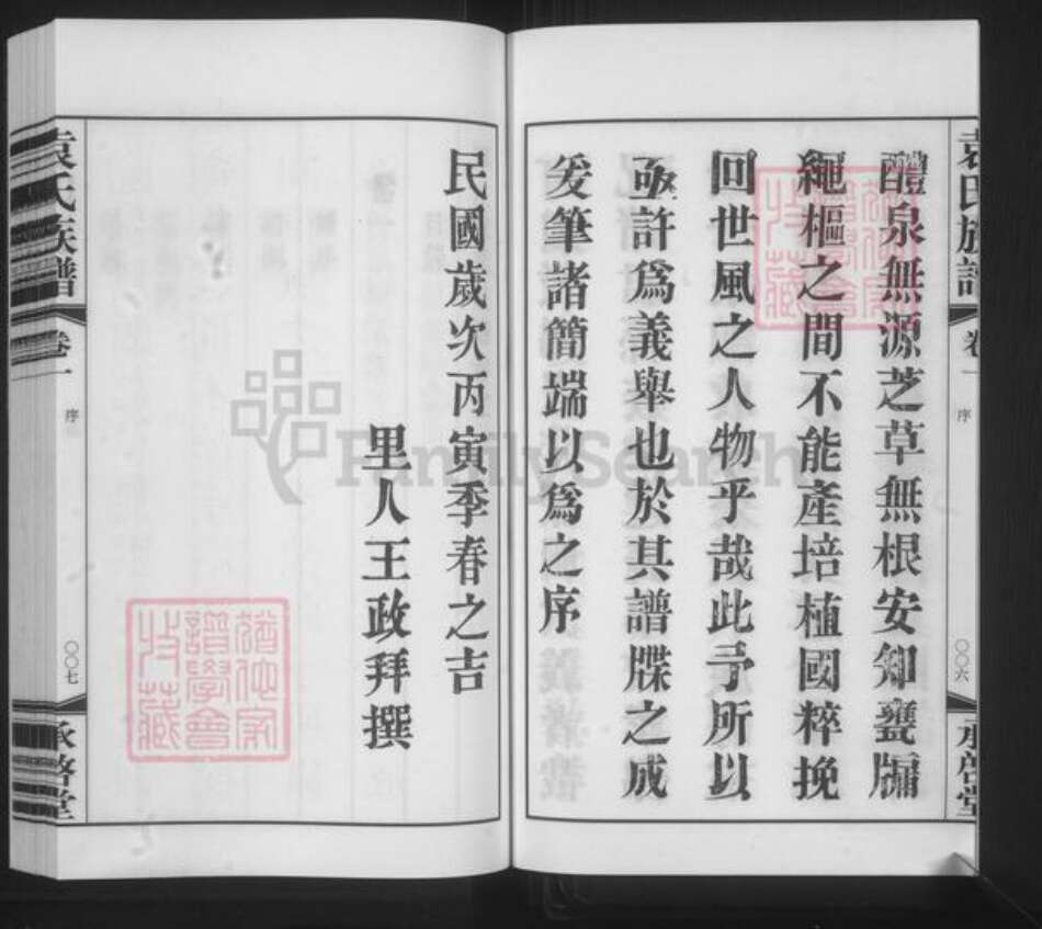 江苏省常州市金坛区儒林镇袁氏承启堂族谱-厚庄袁氏族谱.pdf电子版预览图5