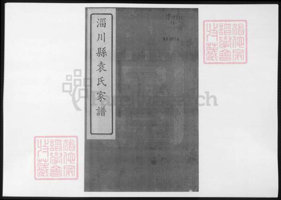 山东省淄博市淄川区袁氏族谱-淄川县袁氏家谱.pdf电子版缩略图