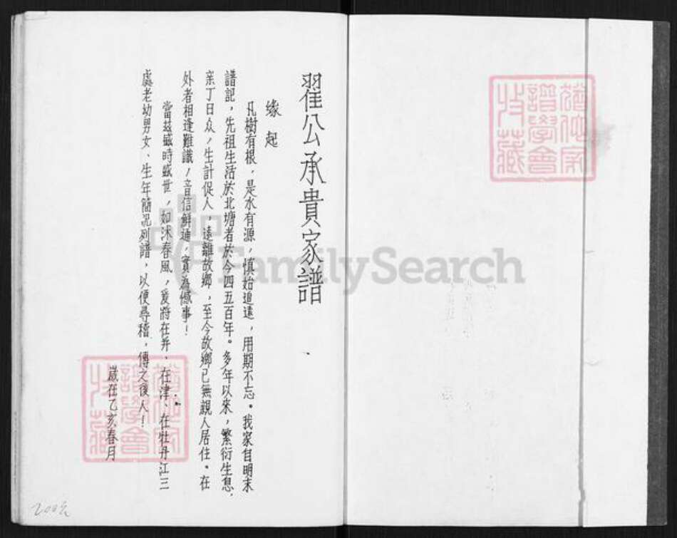 辽宁省沈阳市翟氏族谱-翟公承贵家谱.pdf电子版预览图1