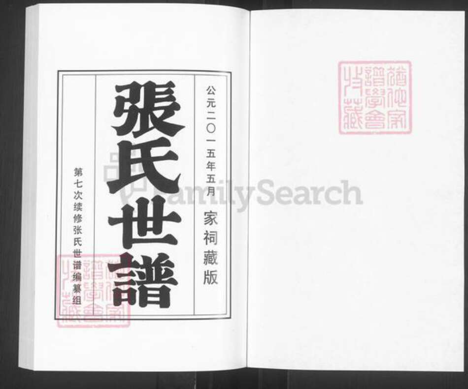 山东省淄博市桓台县新城镇张氏族谱-山东桓台大王庄张氏世谱.pdf电子版预览图1