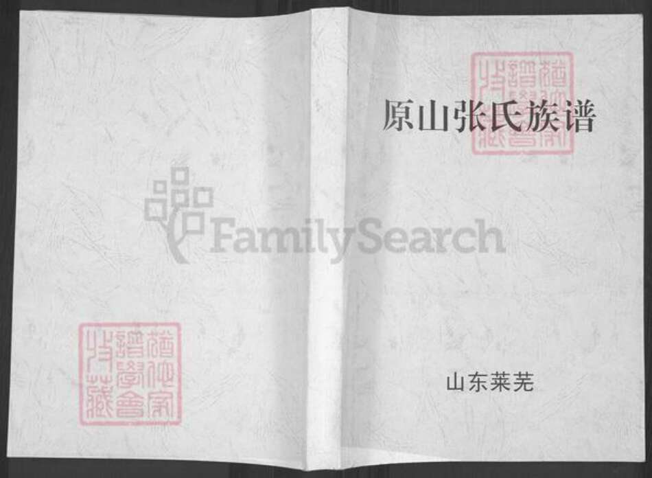 山东省济南市莱芜区和庄镇张氏族谱-原山张氏族谱.pdf电子版缩略图