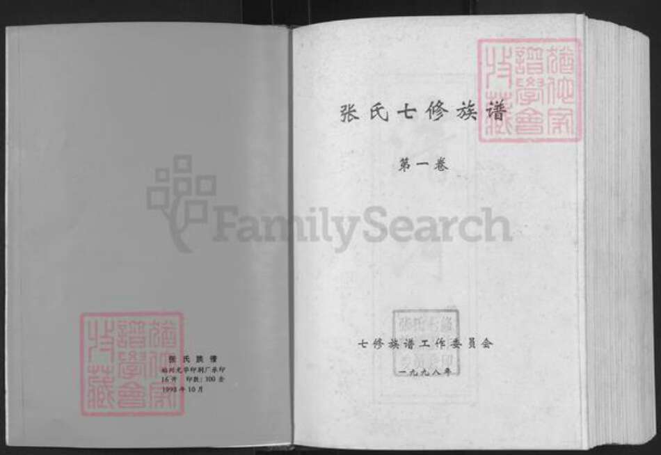 广东省韶关市始兴县顿岗镇张氏清河堂族谱-周所睦村张氏族谱.pdf电子版预览图1