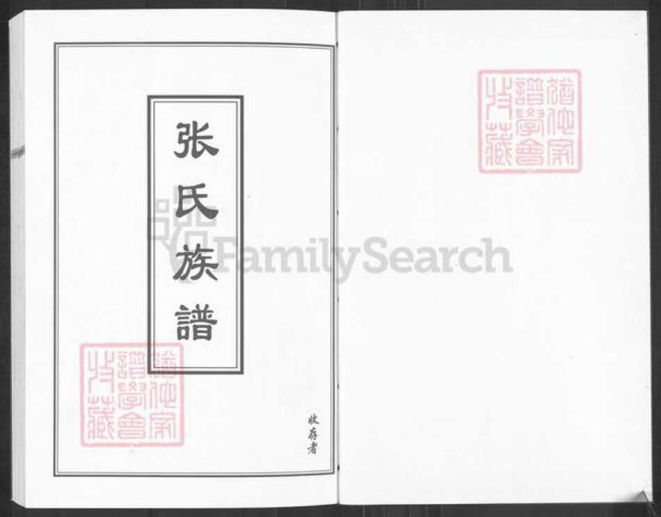 山东省青岛市即墨区蓝村镇张氏族谱-张氏族谱.pdf电子版预览图1