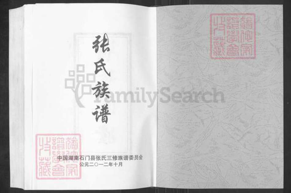 湖南省常德市石门县张氏族谱-张氏族谱.pdf电子版预览图1