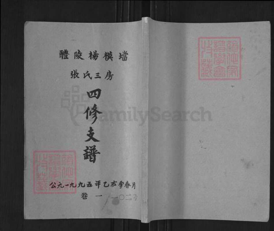 湖南省株洲市醴陵市醴陵张氏义本堂族谱-醴陵杨模垱张氏四修支谱.pdf电子版缩略图