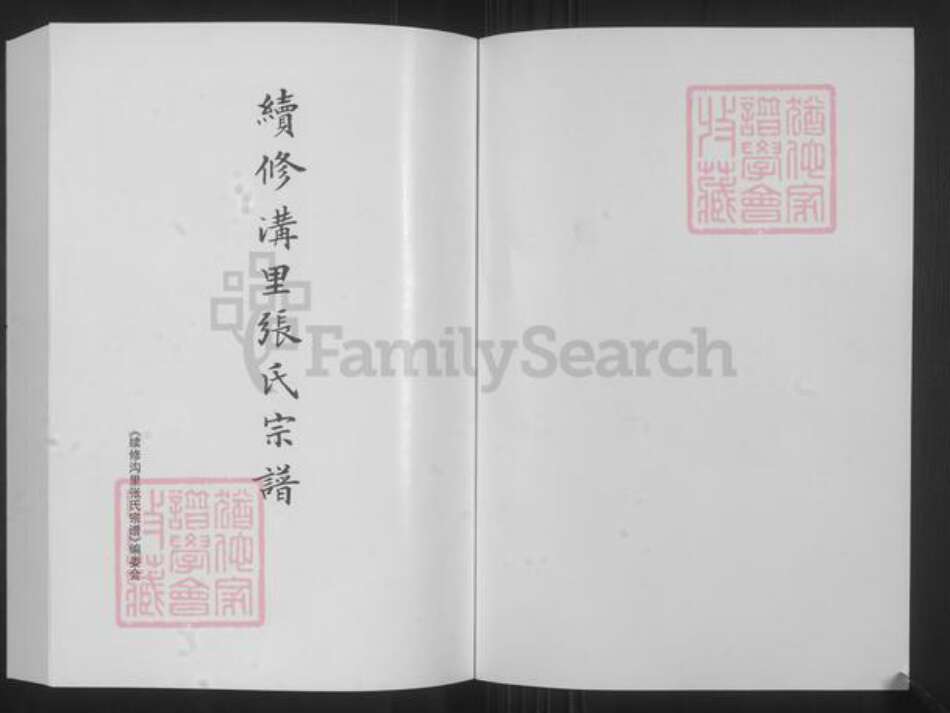 山西省忻州市原平市崞阳镇张氏族谱-续修沟里张氏宗谱.pdf电子版预览图1