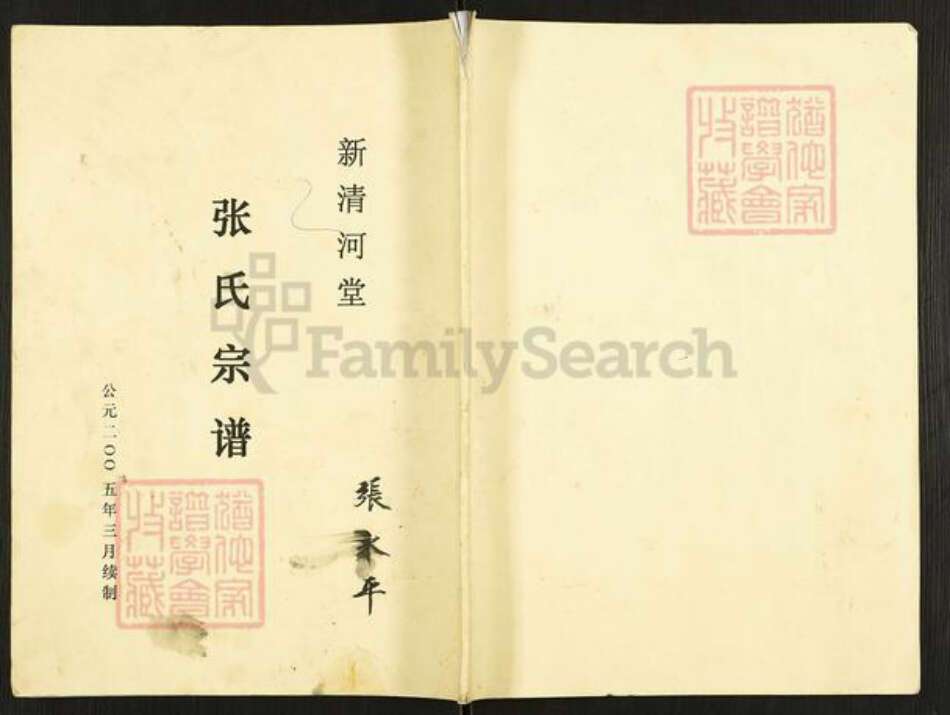 江苏省盐城市盐都区张氏新清河堂族谱-张氏宗谱.pdf电子版缩略图