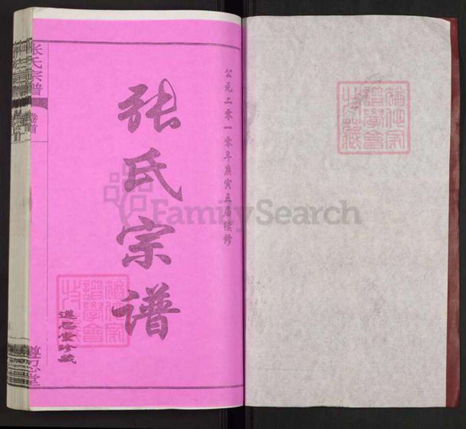 湖北省武汉市新洲区张氏遵忍堂族谱-张氏宗谱.pdf电子版预览图1